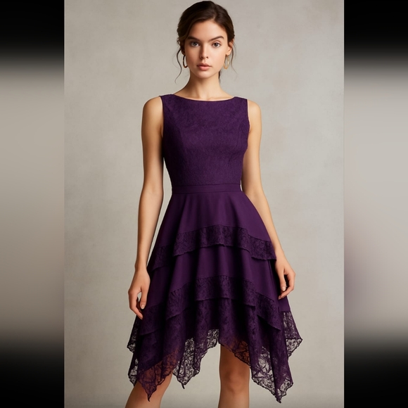 Dresses & Skirts - laced chiffon dress